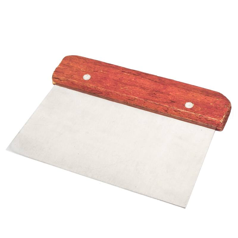 Kitchen Flour Bread Wood Handle Stainless Steel Cake Dough Scraper Cutter