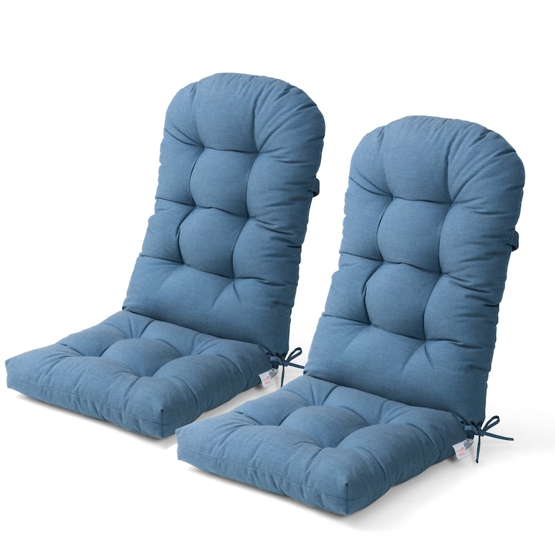Outdoor Patio Adirondack Rocking Chair Cushions Thickened Chair Pad with Sunbrella - 2PC - SpectrumDenim