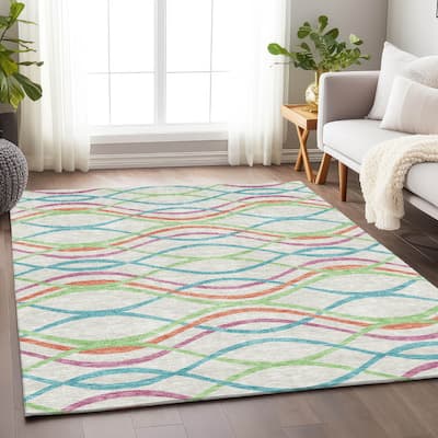 Premium Washable Super Soft Contemporary Dickerson Mayfield Rug