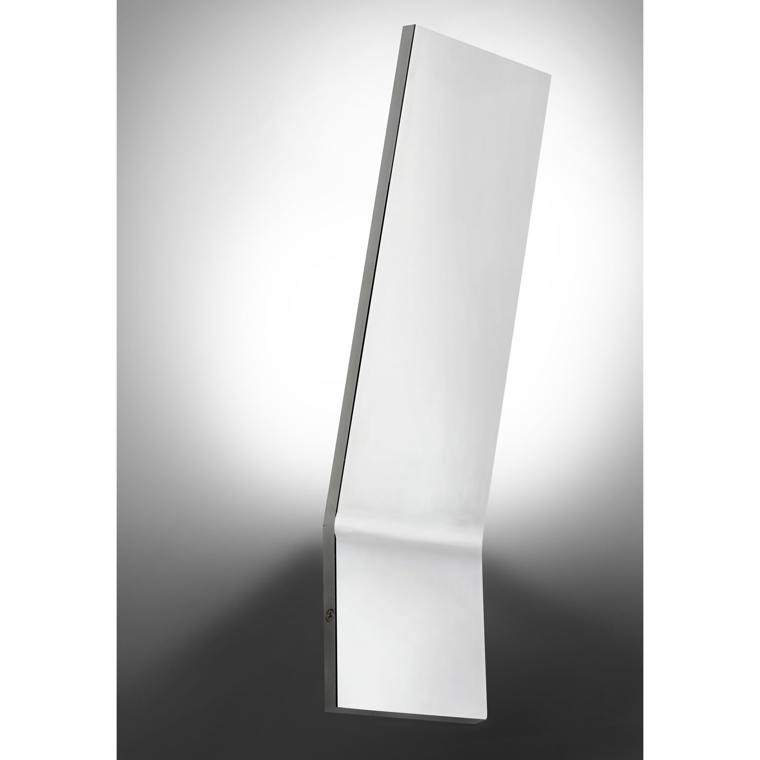 Modern Wall Sconce - Chrome Finish, Frosted Glass Shade, 20W Dimmable Wall Light - 3.75
