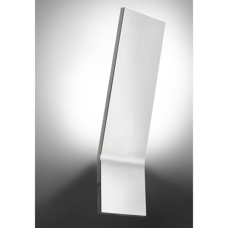 Modern Wall Sconce - Chrome Finish, Frosted Glass Shade, 20W Dimmable Wall Light - 3.75