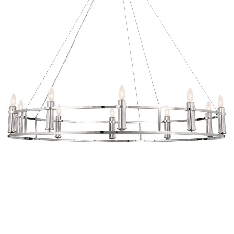 Kichler Lighting Rosalind 10-Light Polished Nickel Chandelier
