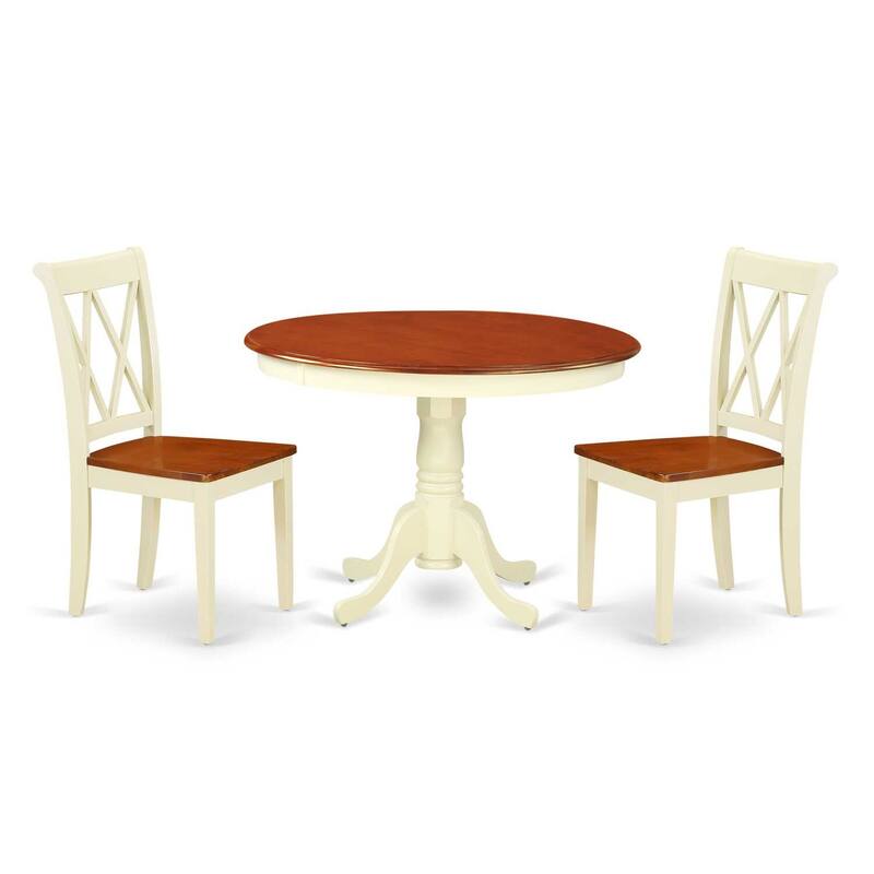 Southwestern Round Dining Set 3pc - 42 Inch Table & 2 Chairs - Rustic Home Decor