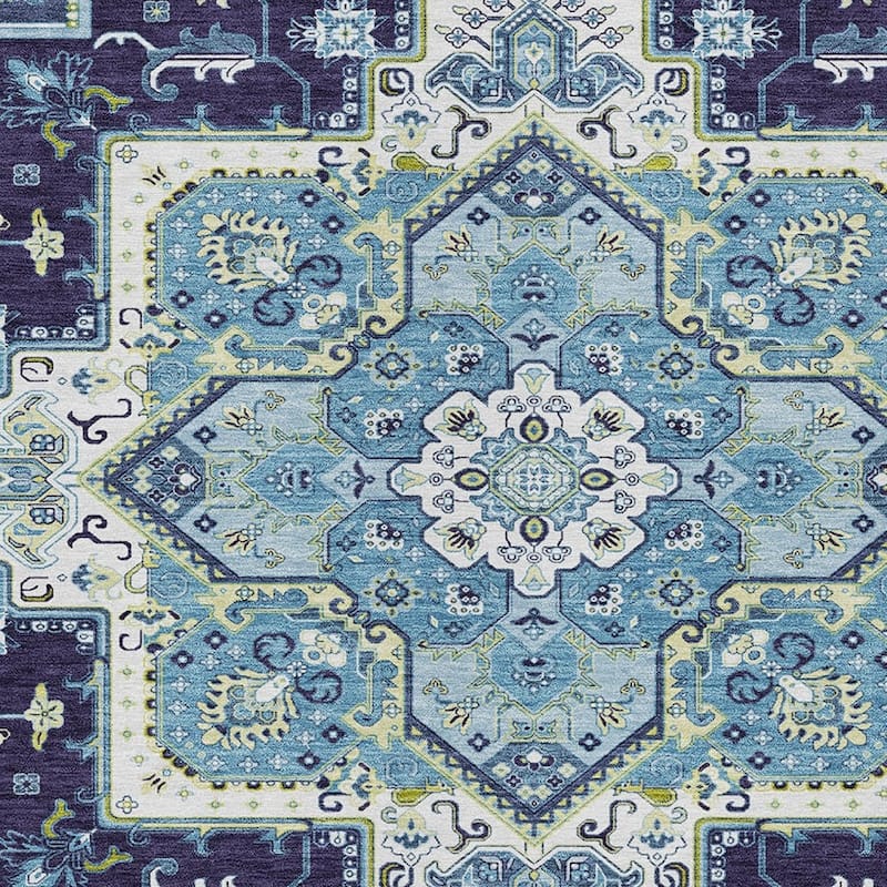 HomeRoots Oriental Traditional Rectangle Outdoor Rug
