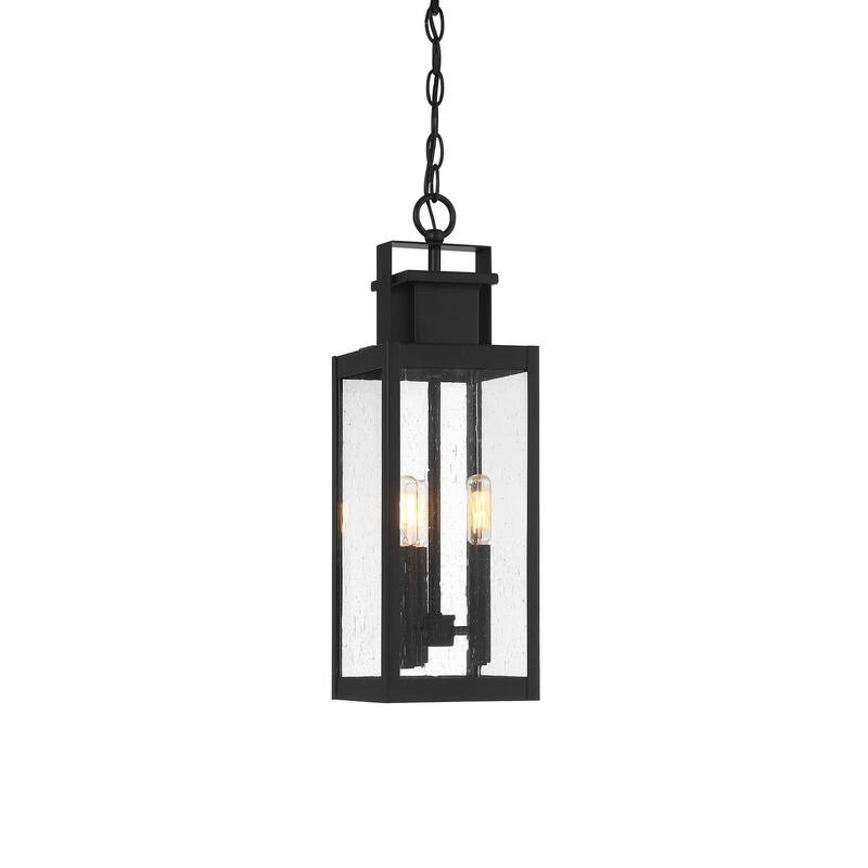 Savoy House 5-827 Ascott 3 Light 7" Wide Outdoor Mini Pendant - Matte Black