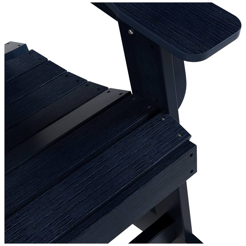 Vineyard HIPS Outdoor Eco-Friendly All Weather Seashell Rocking Adirondack Chairs (Set of 4)