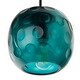 preview thumbnail 8 of 13, Quinn River of Goods Black Metal and Hand Blown Glass 6-Inch Pendant Light with Adjustable Hanging Cord - 6" x 6" x 60"