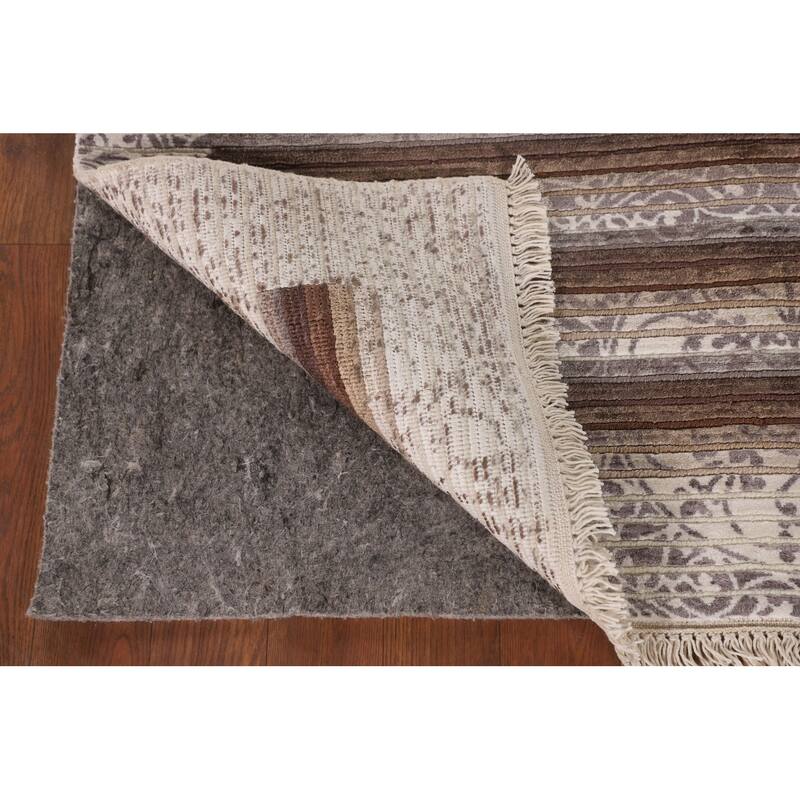 Modern Oriental Accent Rug Handmade Abstract Wool Carpet - 2'9"x 4'8"