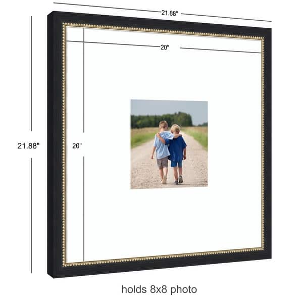 dimension image slide 6 of 8, Kate and Laurel Belmont Black Photo Frame