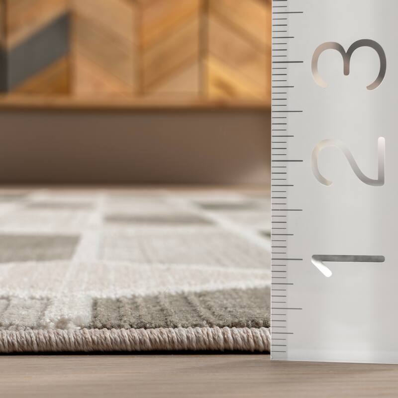 Nuloom Fressia Modern High-Low Geometric Area Rug