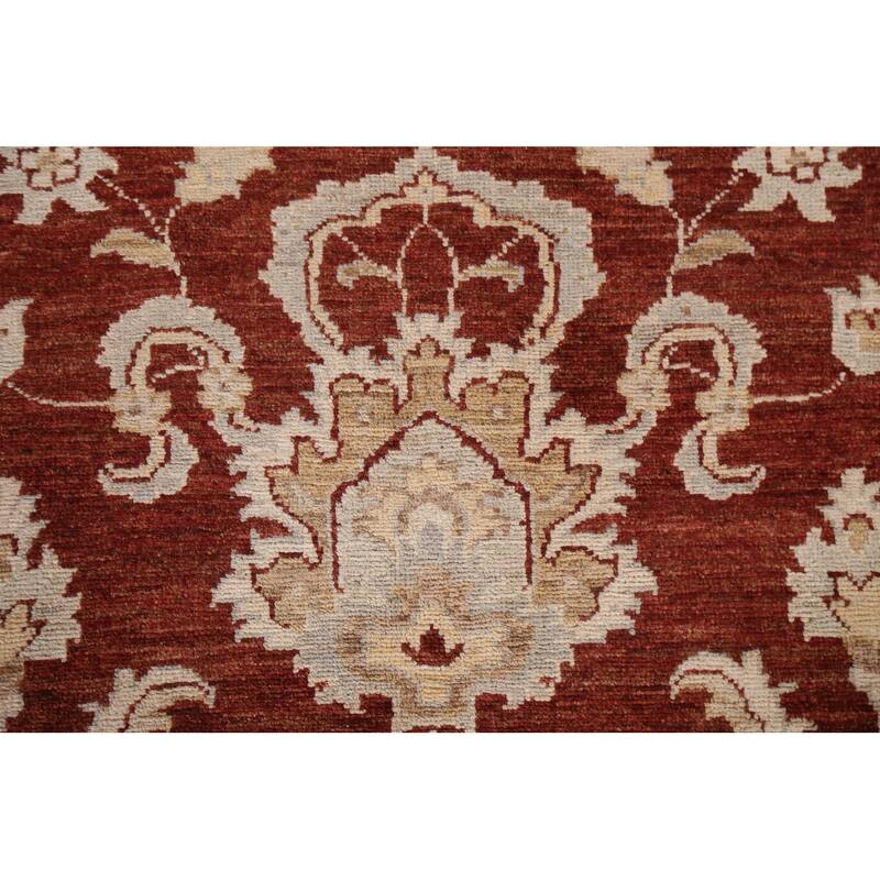 Vegetable Dye Floral Chobi Peshawar Oriental Wool Area Rug Handmade - 6'1" x 9'4"