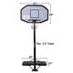 preview thumbnail 7 of 5, Adjustable Basketball Hoop System with 43-Inch Backboard, Portable Stand for Indoor/Outdoor Play, Teens & Adults