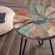 preview thumbnail 6 of 80, Greenage Reclaimed Wood End Table Living Room Night Stand Use
