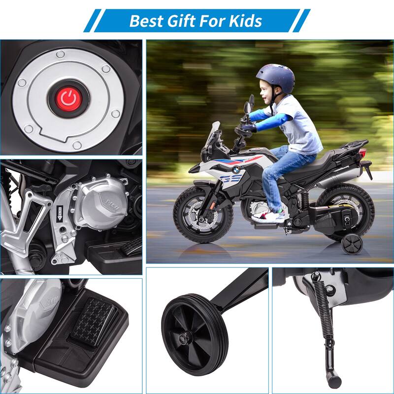 12V Kids Electric Motorcycle, Ride on Toy Motorbike
