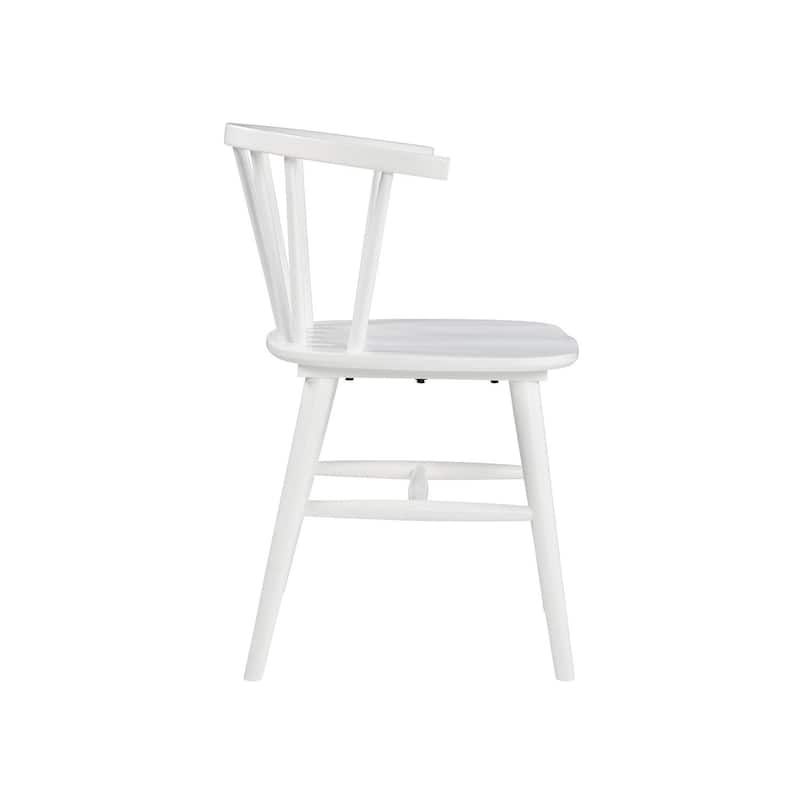 Signature Design by Ashley Grannen White Solid Wood Dining Chairs (Set of 2) - 22"W x 21"D x 30"H