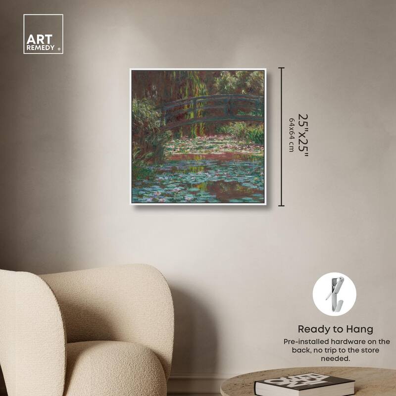 Water Lily Pond Canvas by Art Remedy