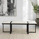 preview thumbnail 5 of 5, Textured Top Bench with Angular Framework - 60" - White and Black