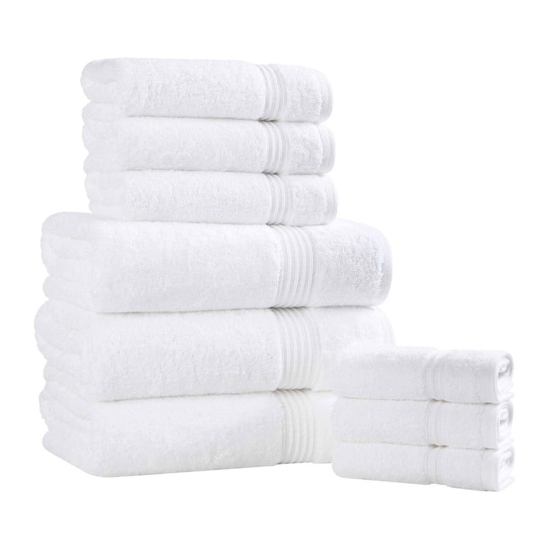 Superior Heritage Egyptian Cotton Absorbent 9-Piece Towel Set