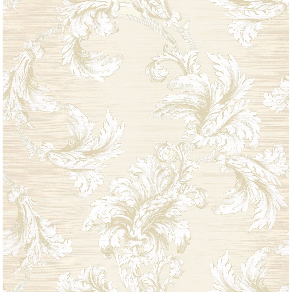 Seabrook Designs Vesper Acanthus Unpasted Wallpaper