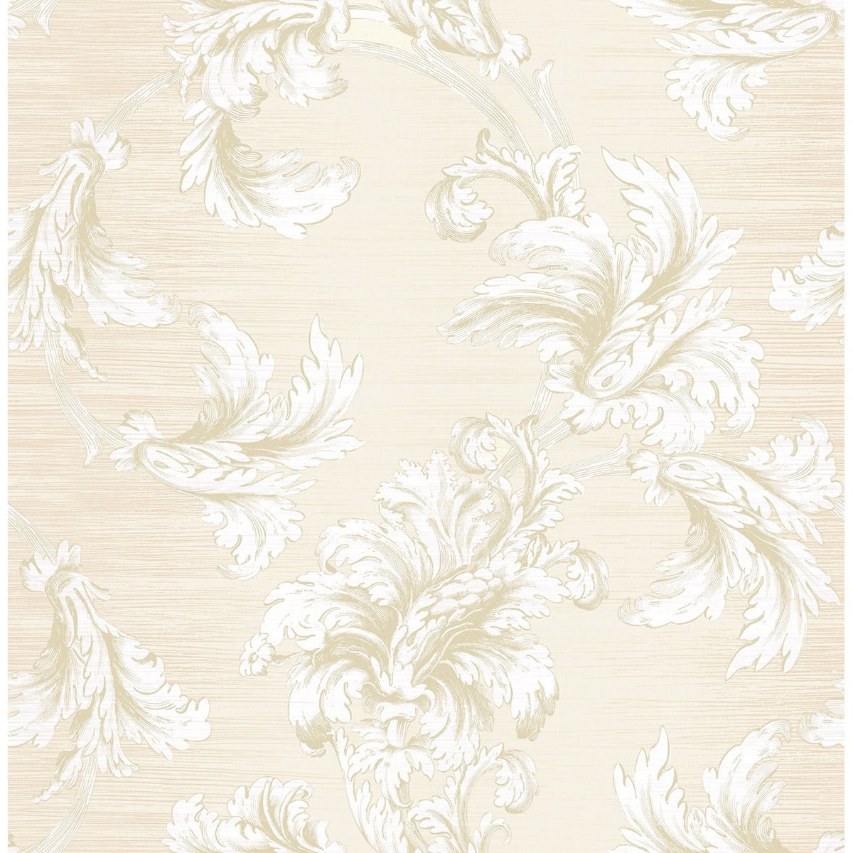 Seabrook Designs Vesper Acanthus Unpasted Wallpaper