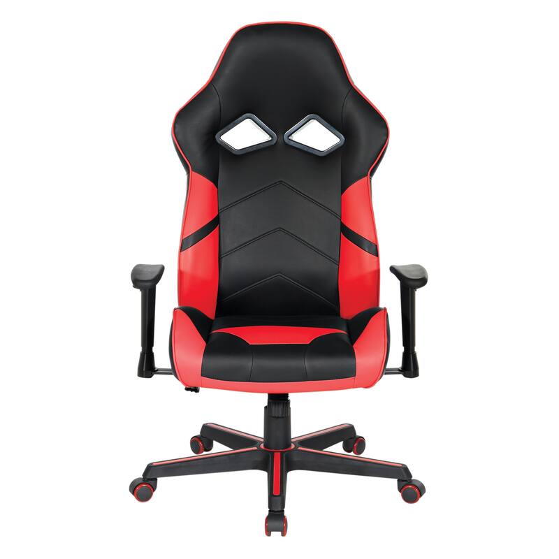 Vapor Gaming Chair in Faux Leather with Color Accents