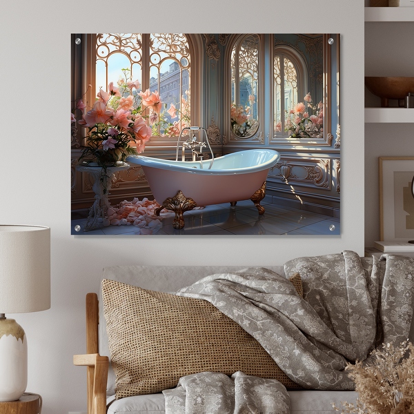 Designart Bathroom Ethereal Glow III Bathroom Gloss Wall Decor White Traditional Acrylic Wall Art For Bedroom Bed Bath Beyond 41559492