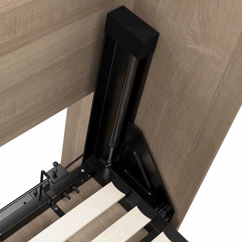 Pur Full Murphy Bed with Shelving Unit (84W) by Bestar
