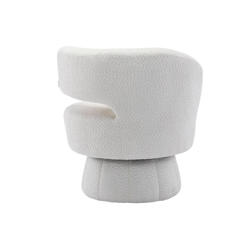 Chic Accent Leisure Chair Vanity Stool Fluffy Velvet Fabric Chair for