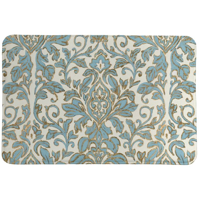 Antique Damask Memory Foam Rug