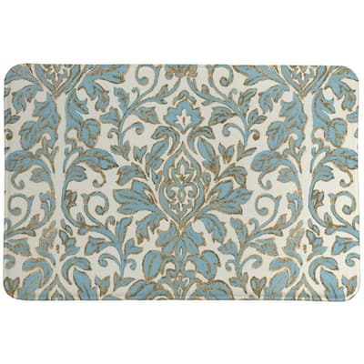 Antique Damask Memory Foam Rug