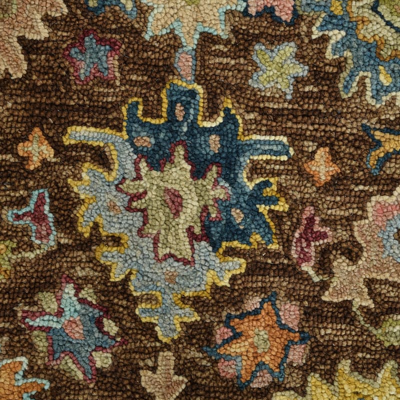 Empress Brown Traditional Hand-Hooked Area Rug 2' x 3'