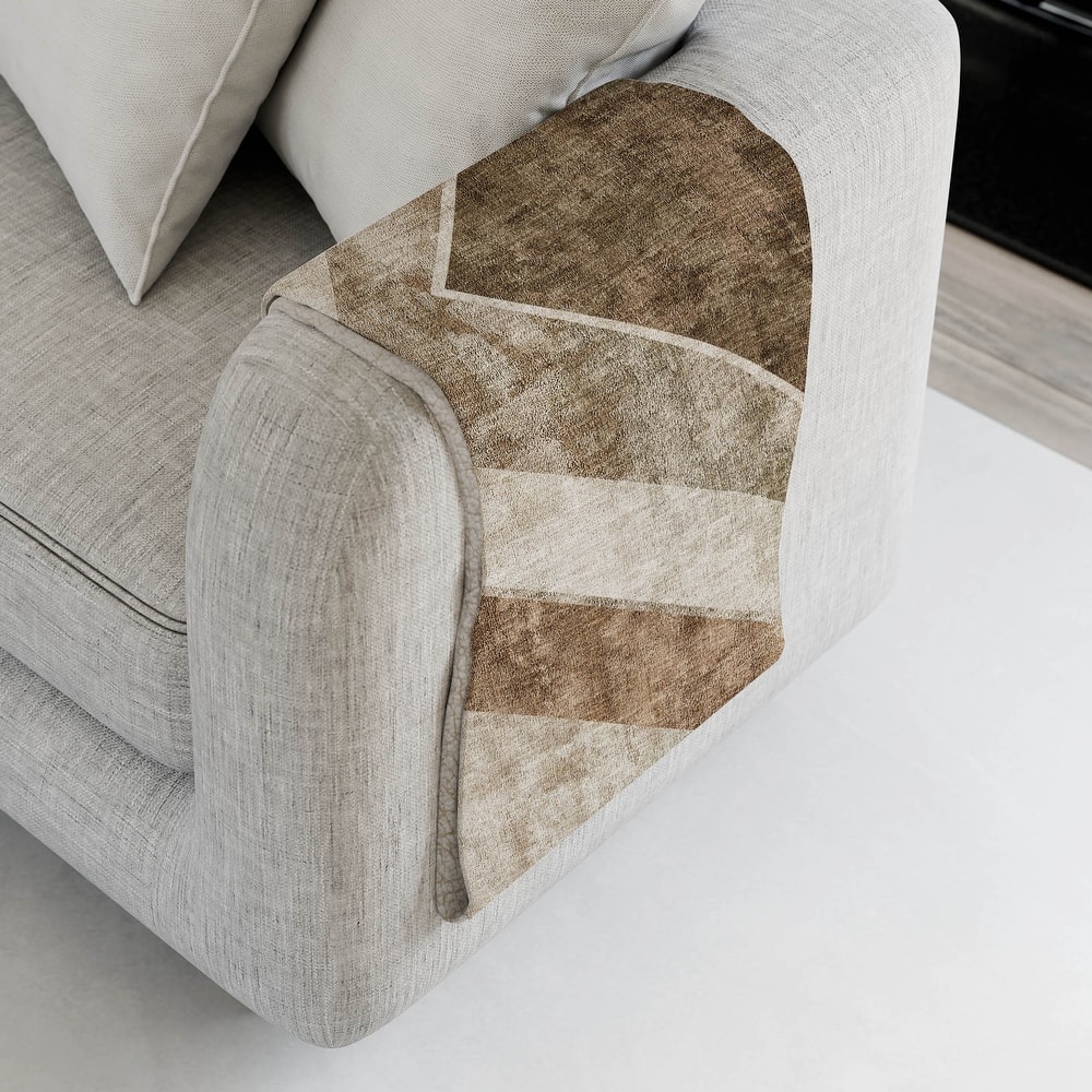 Premium Machine Washable Casual Contemporary Sherpa Throw Blanket