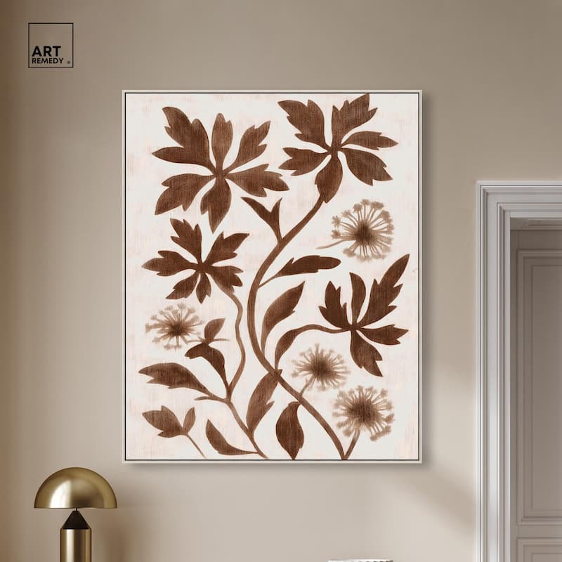 Sepia Sepal I Canvas by Art Remedy