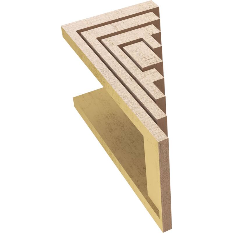 Series 2 Wide Landon Rough Cedar Woodgrain TimberThane Corbel, Primed Tan
