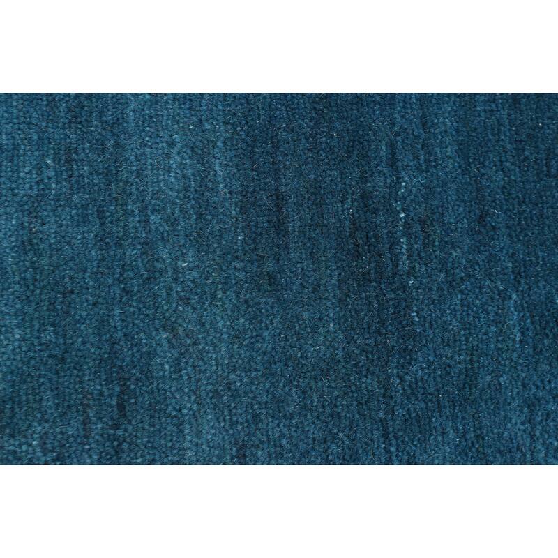 ECARPETGALLERY Hand Loomed Kashkuli Gabbeh Dark Blue Wool Rug - 4'1 x 6'0