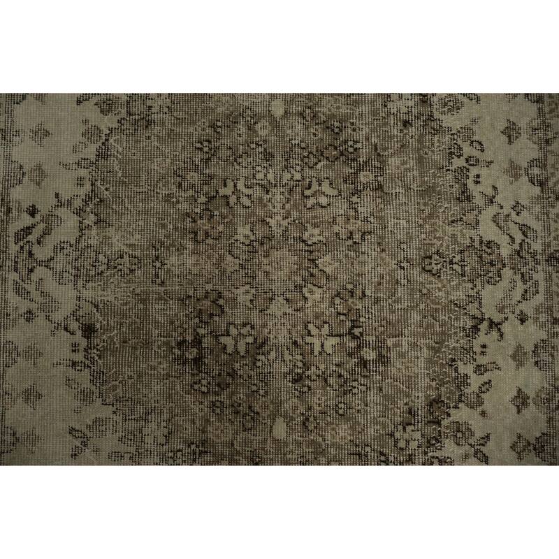 Hand Knotted Oriental 100% Wool Carpet Transitional Floral Beige & Ivories Anatolian Area Rug - 9' 6'' X 5' 9''