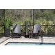 preview thumbnail 13 of 20, Hilliard 46" tall Stainless Steel and Black Patio Fountain, LED Lights - 12" x 47"