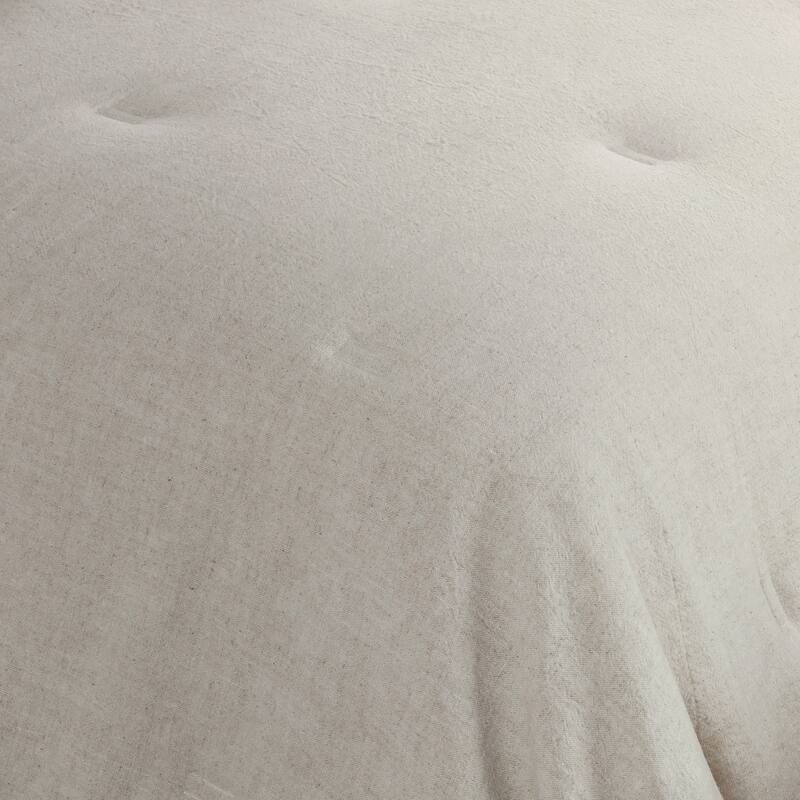 Villa by Classic Home Talia 3-Piece Linen Blend Fabric Comforter Set