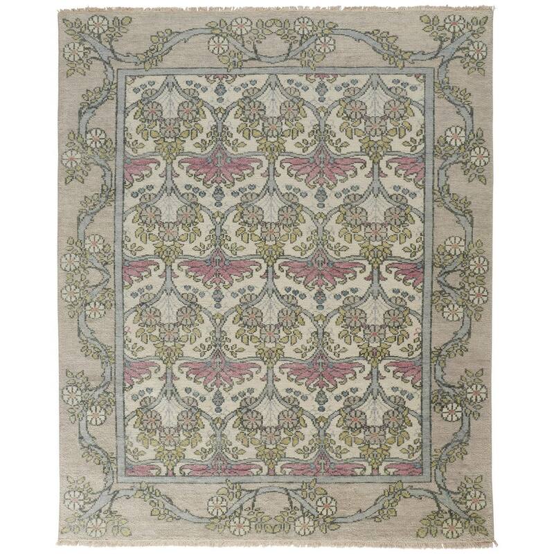 HomeRootsFloral Traditional Rectangle Area Rug