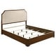 preview thumbnail 1 of 16, Garland 58-inch Panel Bed Cream Brown Cherry King