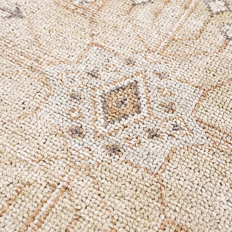 Reseca Oriental Traditional Vintage Distressed Machine Washable Area Rug