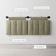 preview thumbnail 44 of 58, Nathan James Remi Wall Mount Tufted Headboard with Adjustable Straps and Black Metal Rail