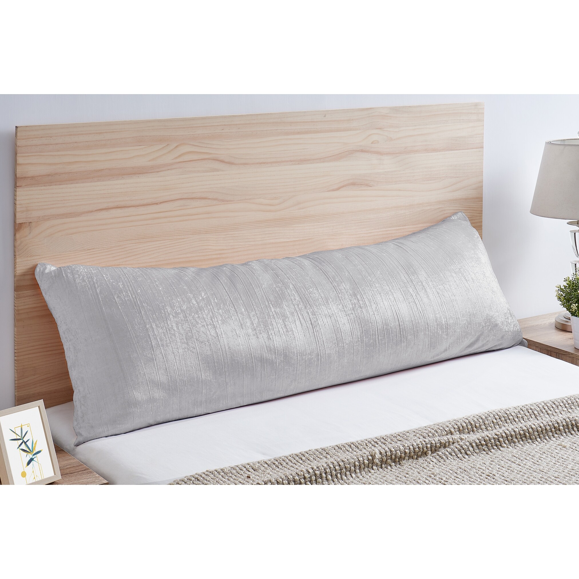 Silver body pillow cheap