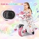 preview thumbnail 24 of 25, Gymax 12V Kids Ride on Unicorn Toy w/ Training Wheels Music One-button