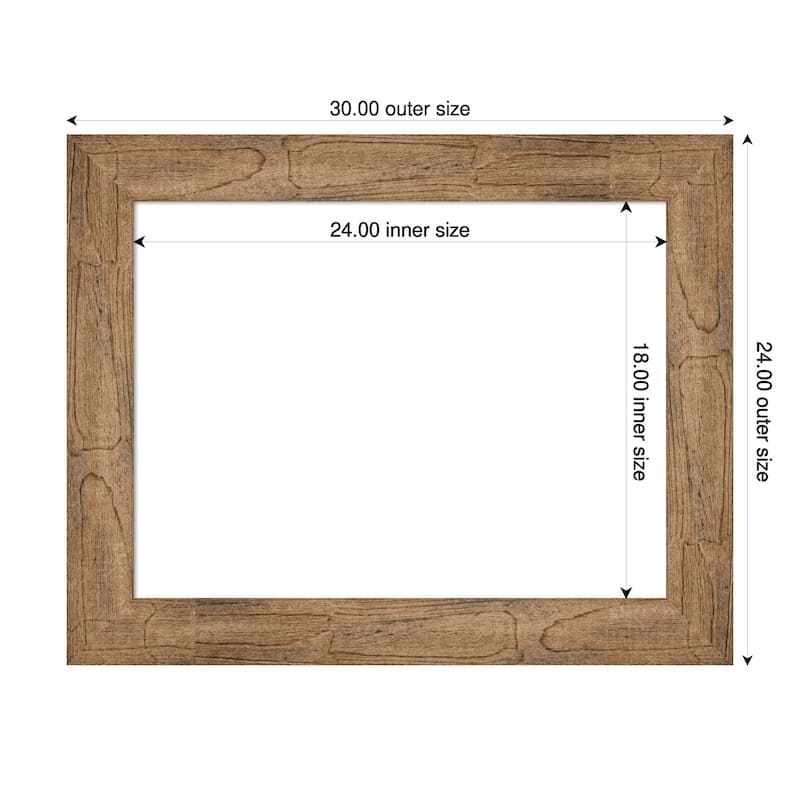Amanti Art Owl Brown Framed Dry Erase Magnetic Board - 30 x 24 in