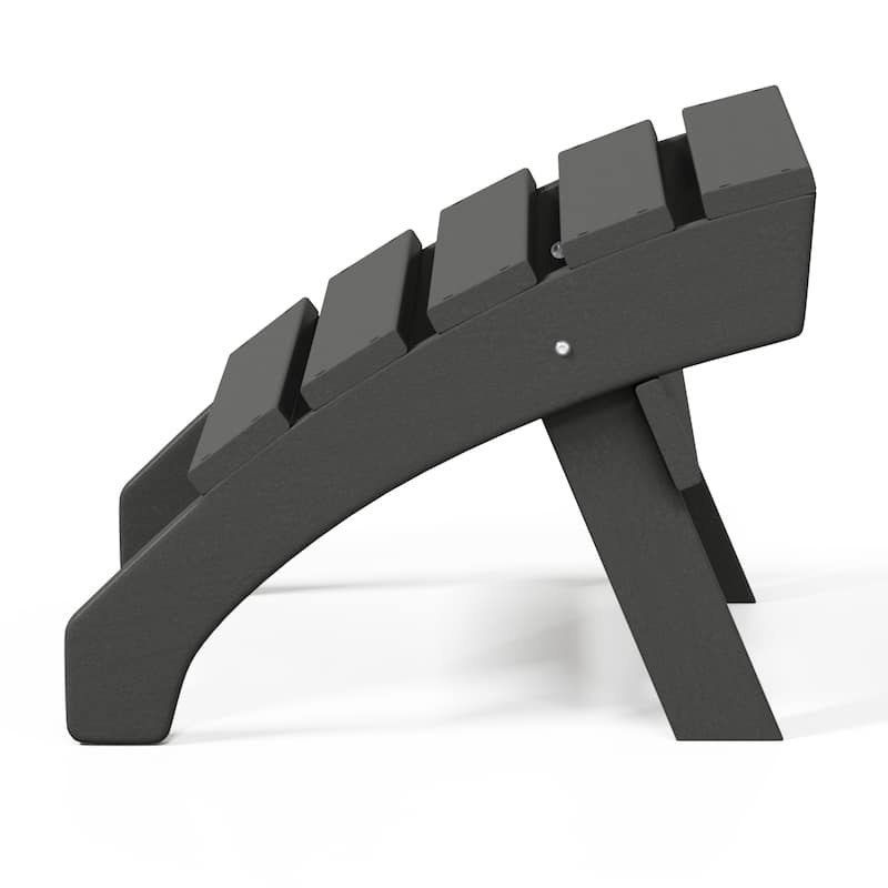 Altura Outdoor Eco-Friendly All Weather Adirondack Chairs with Ottomans (4-Piece Conversation Set)