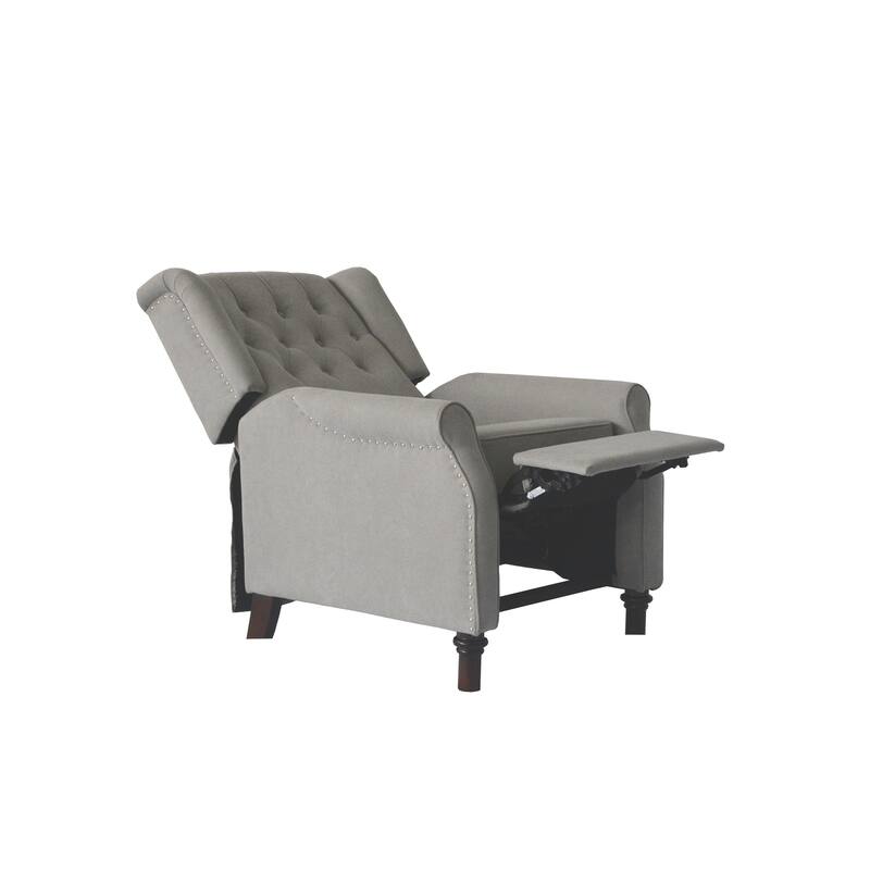Adjustable PU Leather Push Back Recliner Sofa Chair with Soft Cushion and Ergonomic Design