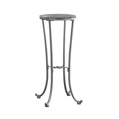 Monarch Specialties I 3333 12 Inch Diameter Gl Top Metal Monarch Specialties I 3333 12 Inch Diameter Gl Top Metal Accent Table