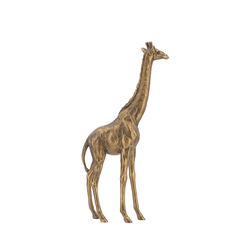 Small Giraffe Statue - 11.25" - Gold