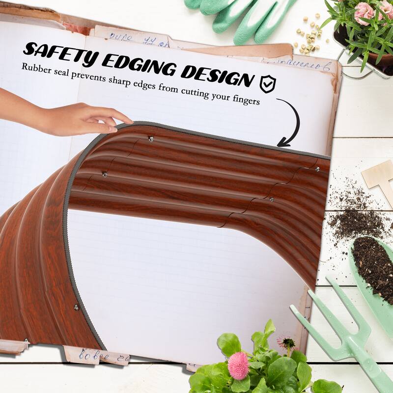 Outsunny 3-Tier Galvanized Steel Raised Garden Bed Kit